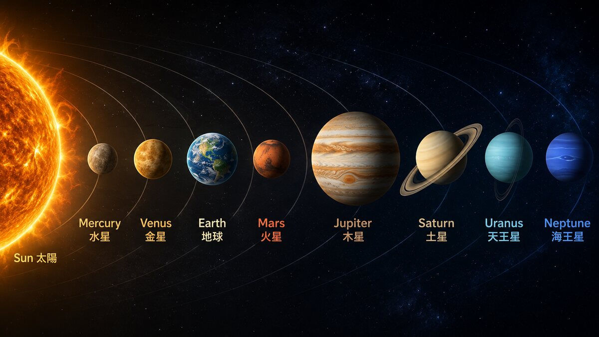 太陽系の惑星を英語で即答！発音・語呂合わせと神話の由来を徹底解剖