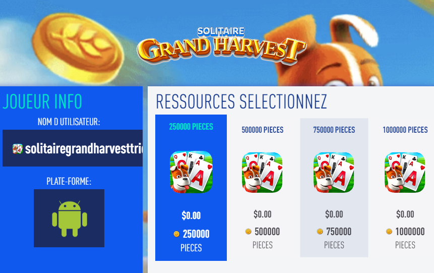 Solitaire Grand Harvest Cheats for Android