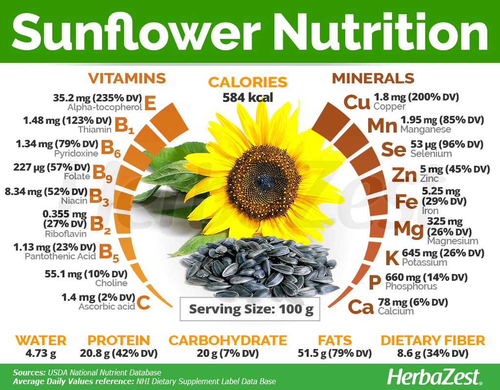 Sunflower Seeds Nutrient
