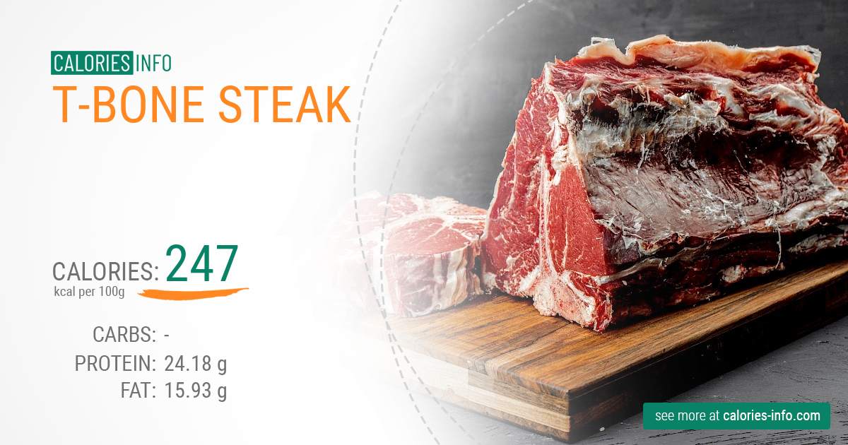8 Oz T Bone Steak Calories
