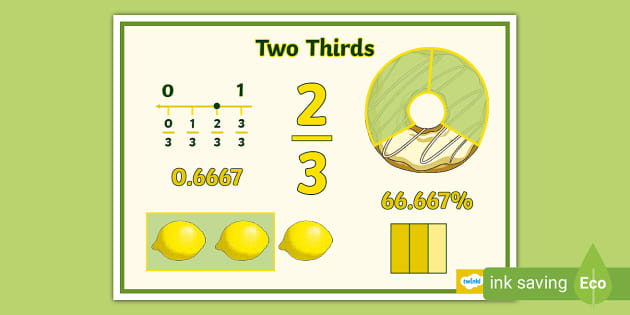 How Much Is 2 Thirds