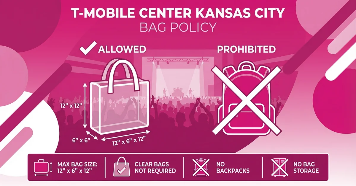 T Mobile Concert Bag Policy