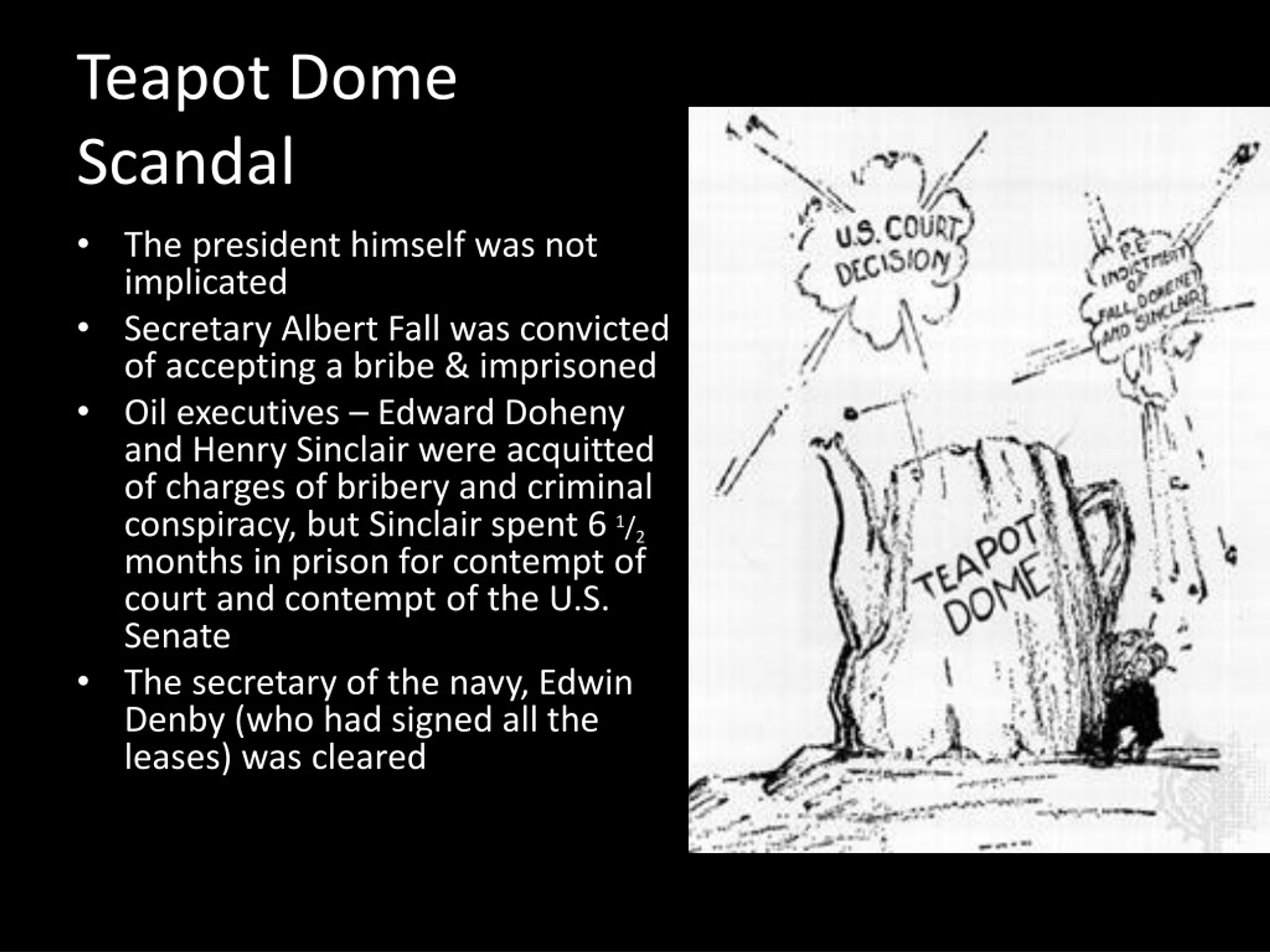 What Was the Teapot Dome Scandal in Simple Terms