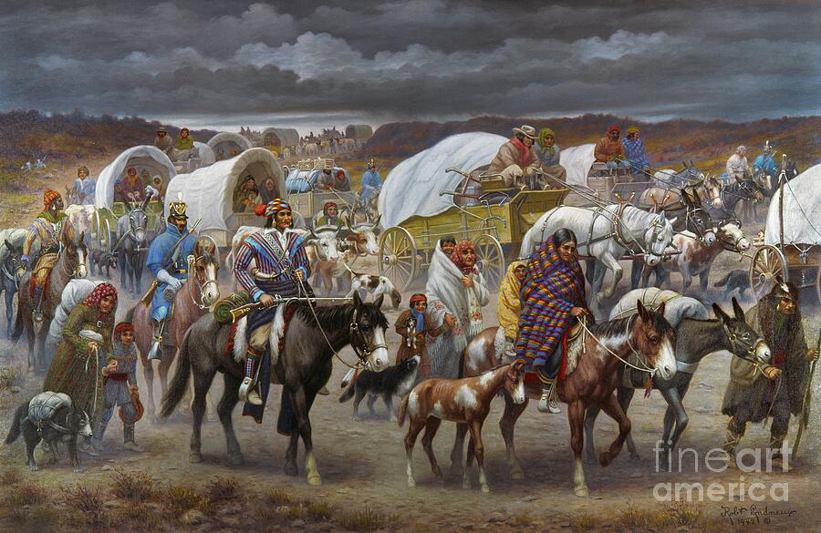 Trail of Tears Painting by Robert Lindneux