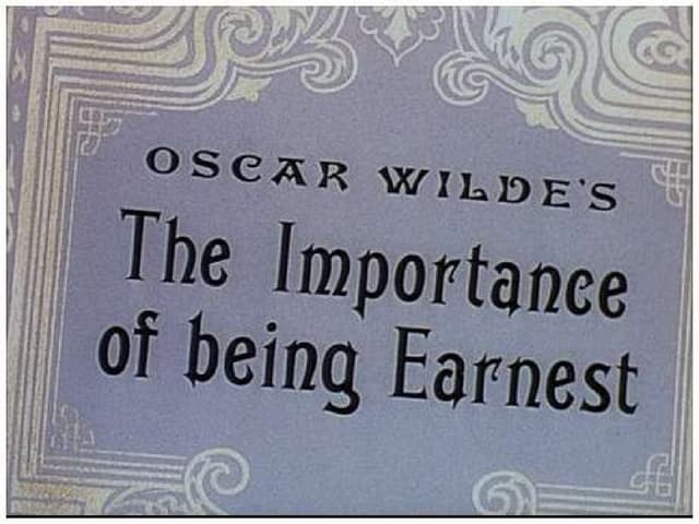 When Was the Importance of Being Earnest Written