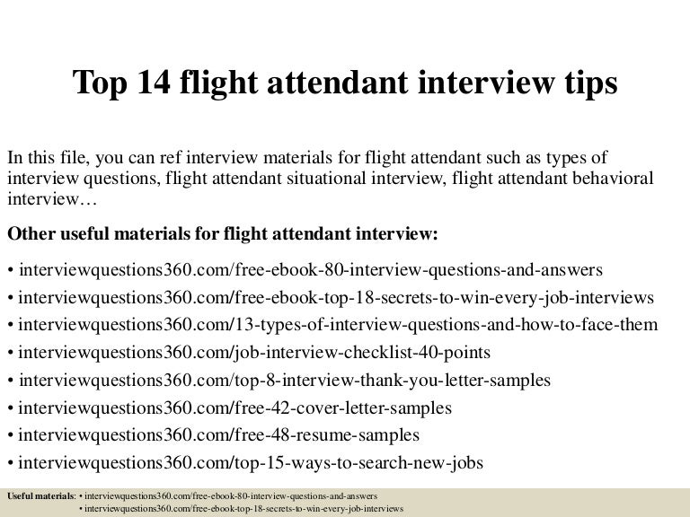 Questions to Ask in a Flight Attendant Interview