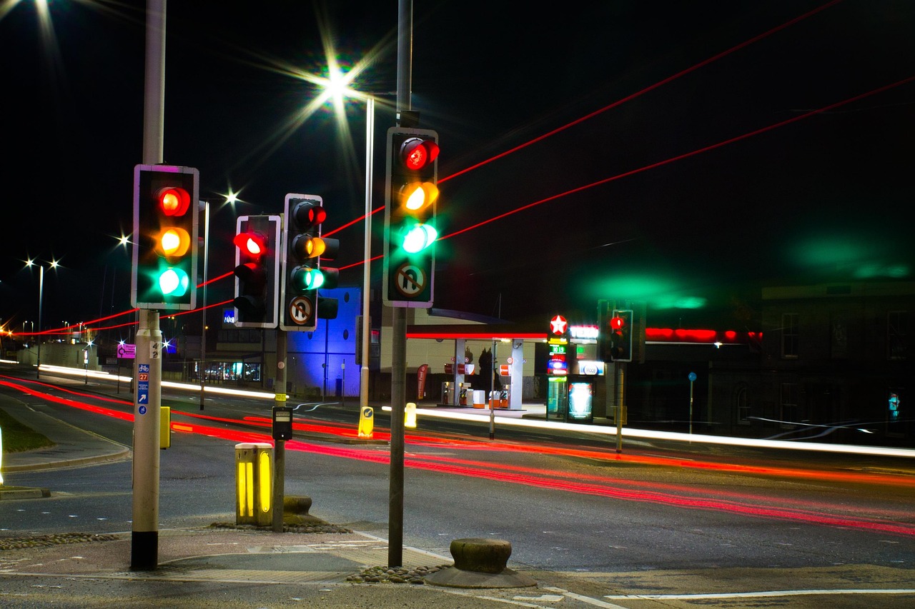 Road with Traffic Lights