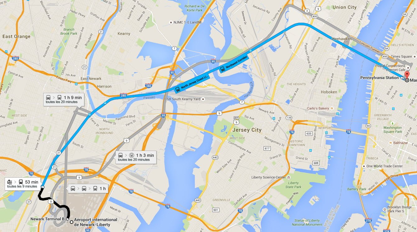 How to Get from Newark to Manhattan