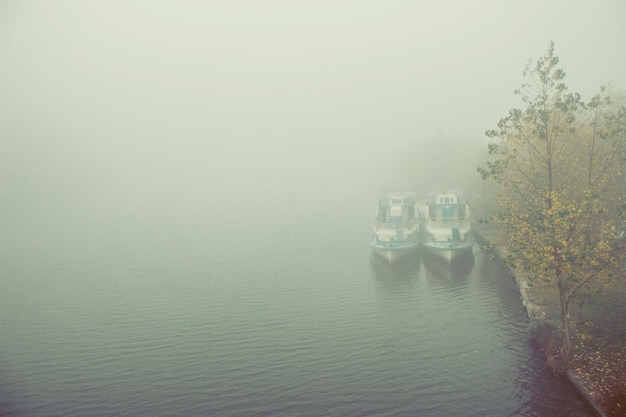 You Are out on the Water in Foggy Conditions