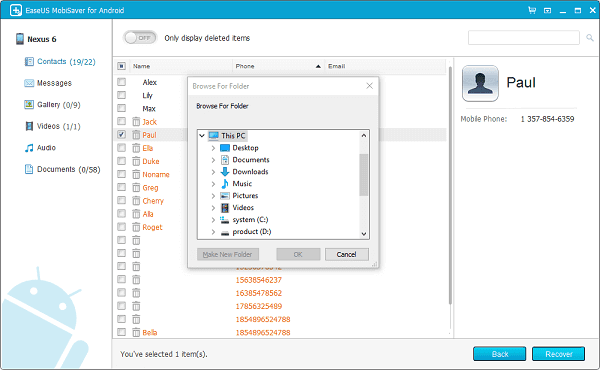 Easeus Data Recovery Wizard for Android