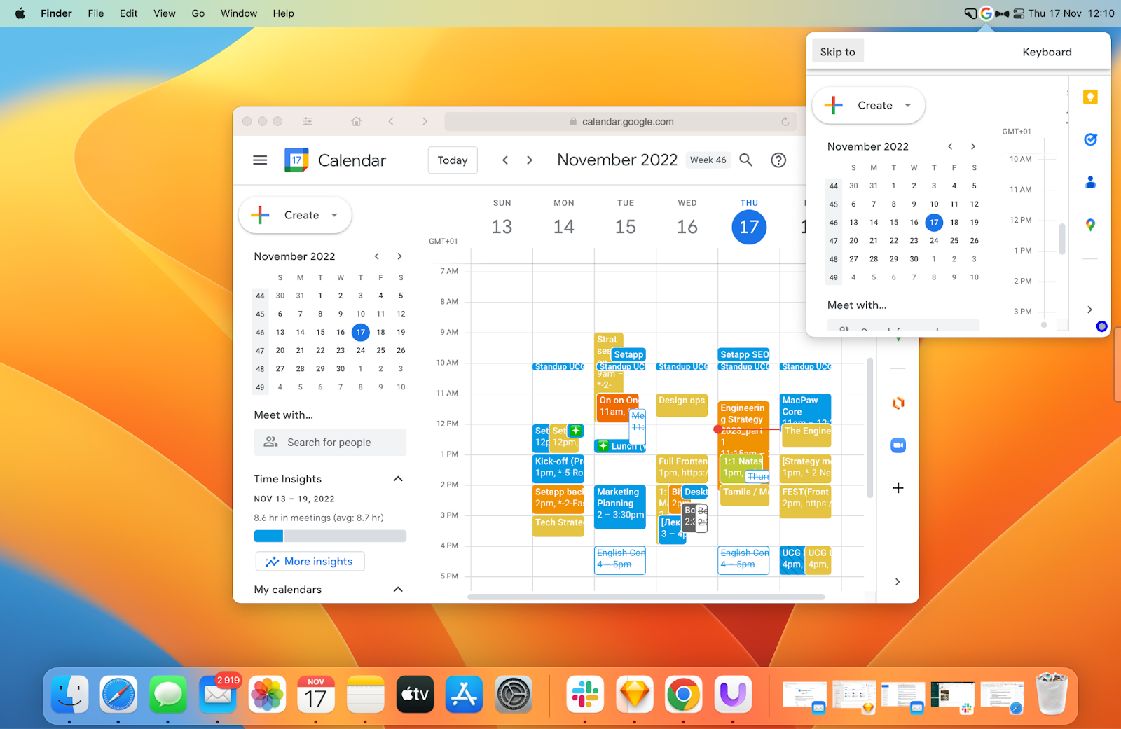 Google Calendar Desktop App for Mac