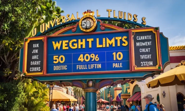 Weight Limits at Disney World