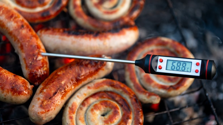 Temp for Sausages on Grill