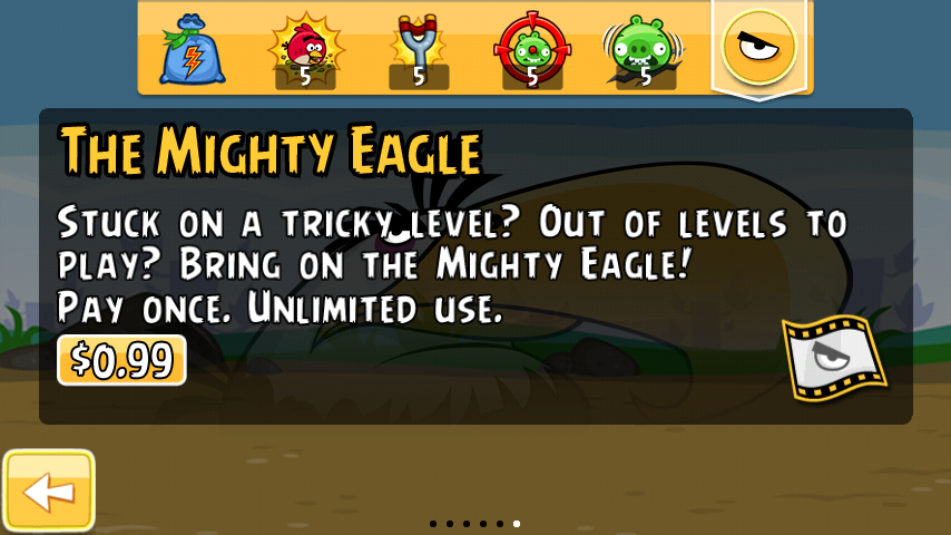 Angry Birds Classic Mighty Eagle Unlocked