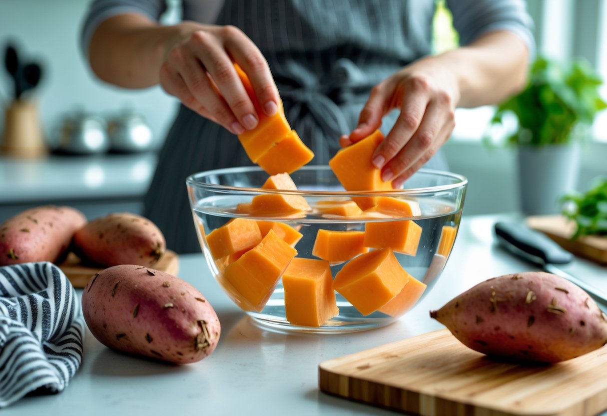 Soak Sweet Potatoes Before Roasting