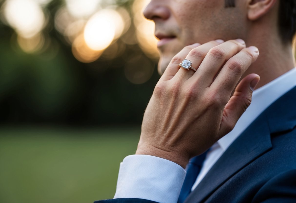 Mens Wedding Ring on Right Hand