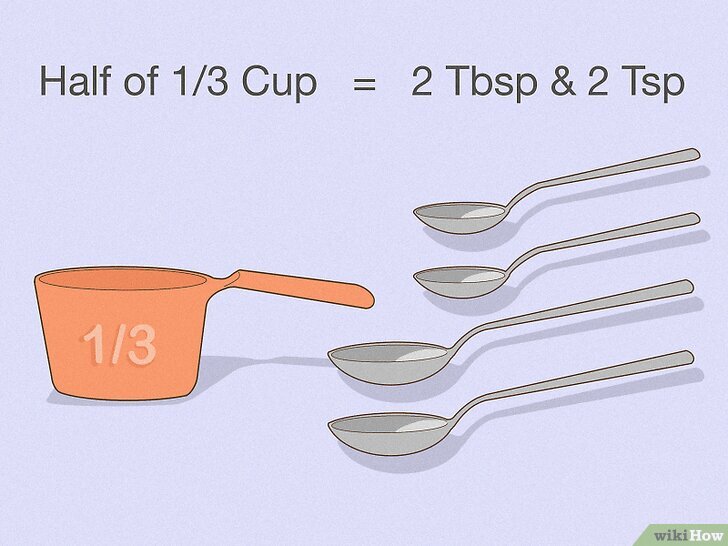 How Much Is Half of 1/3 Cup