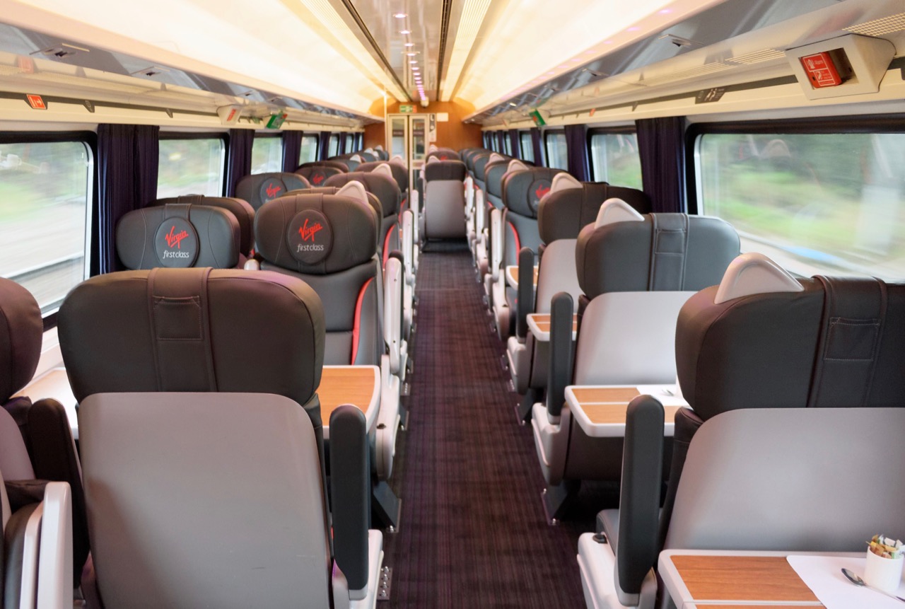 First Class Travel on Virgin Trains