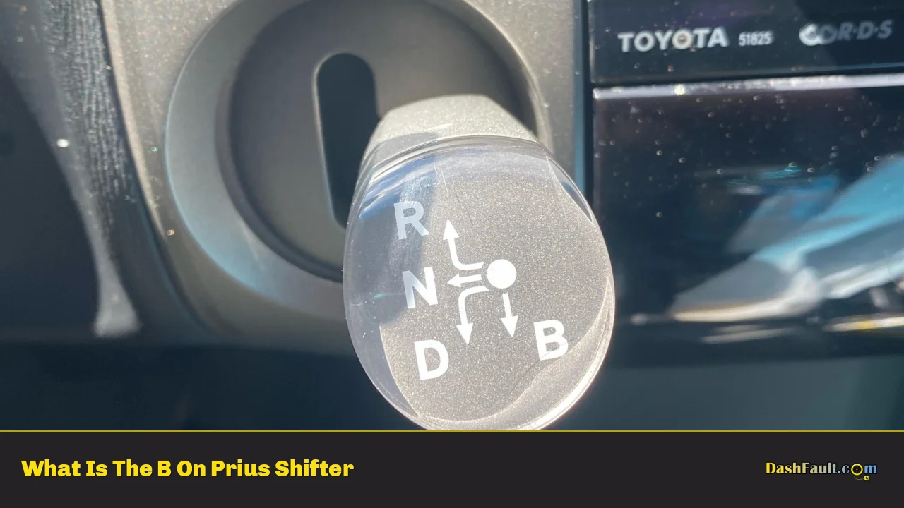 What Does B on Prius Gear Shift Mean
