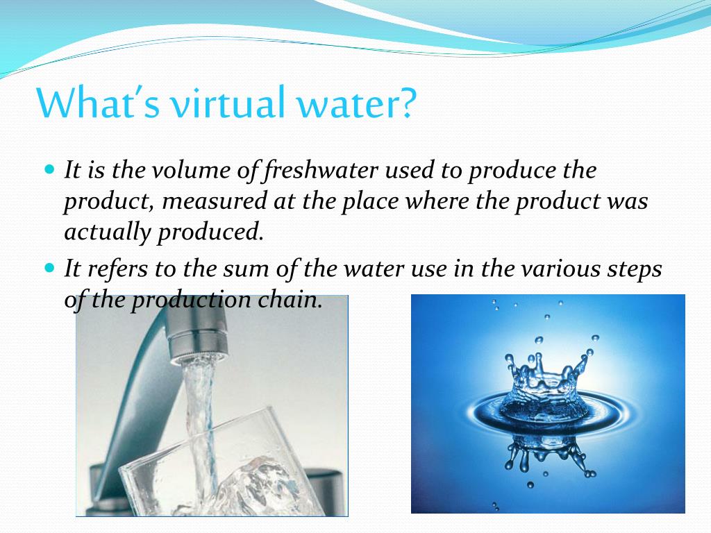 What Is Virtual Water Use