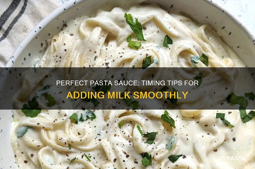 Add Milk to Pasta Sauce