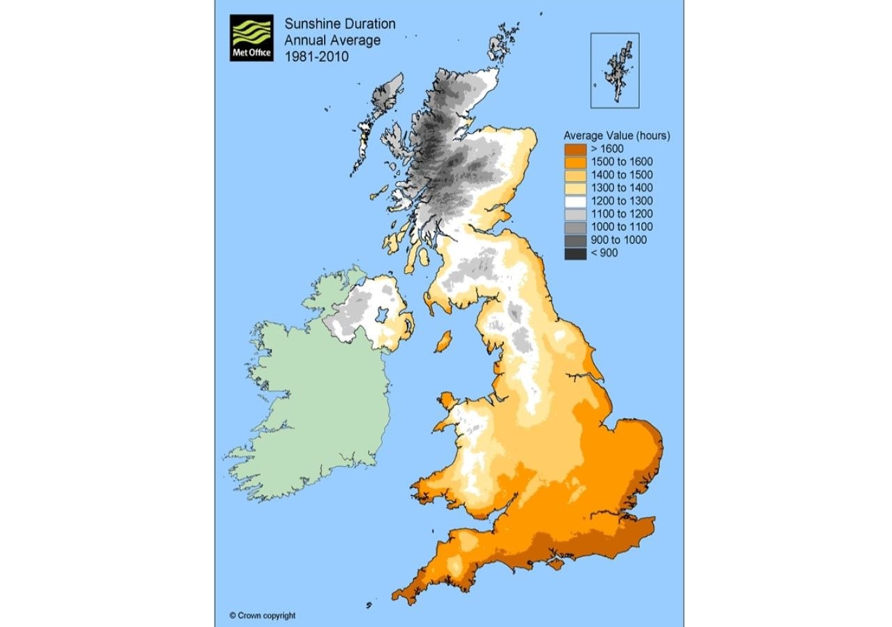Where Is the Sunniest Place in Uk