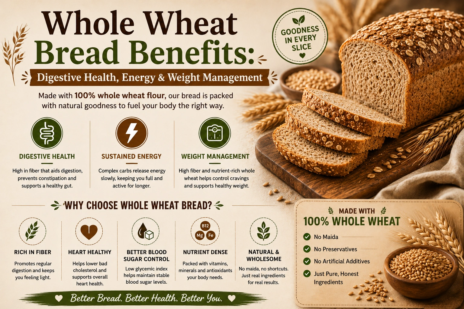 Health Benefits of Whole Wheat Bread