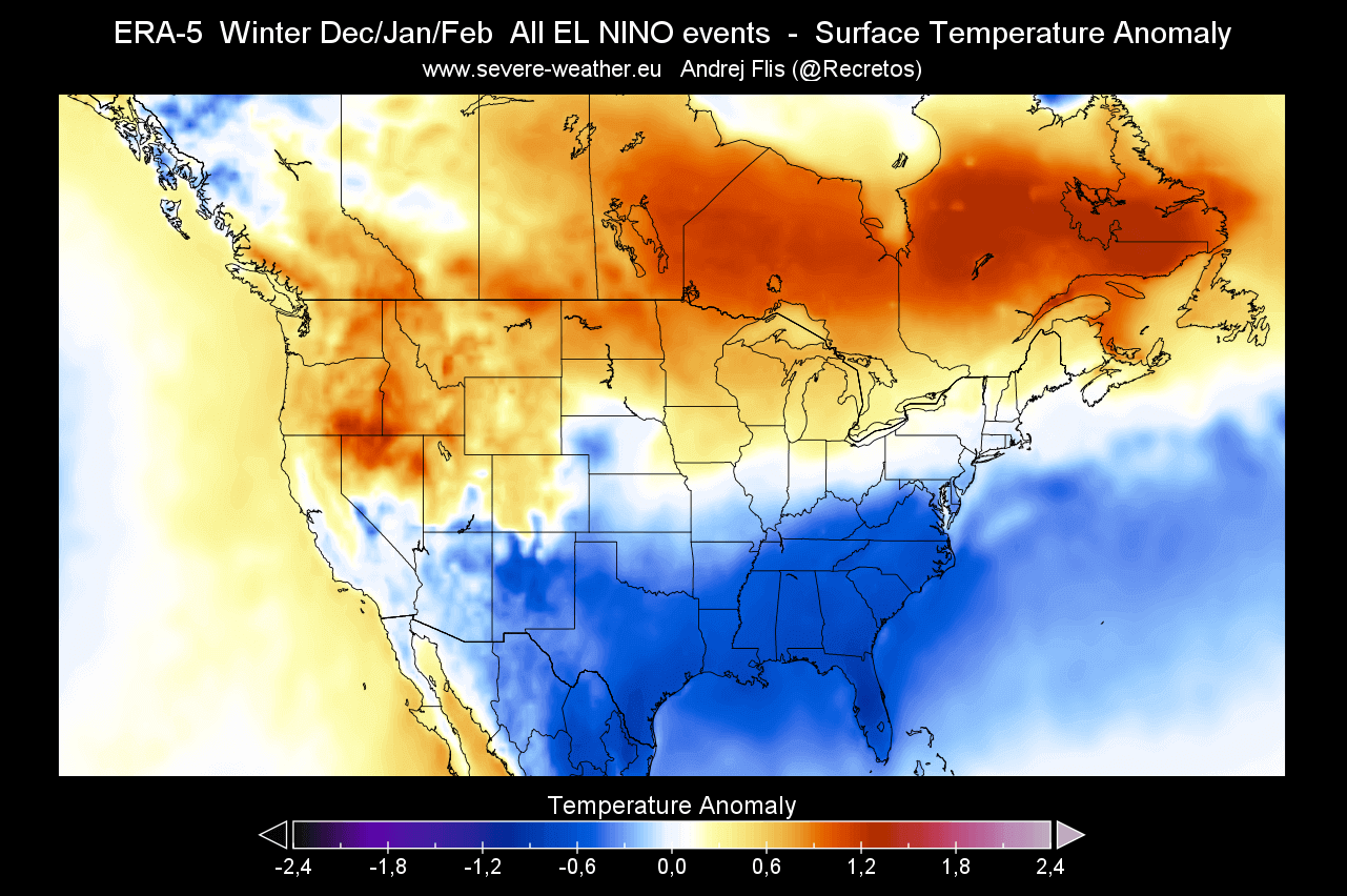 Super El Niño 2026–27: New Snow Map Shows a Major U. S. Winter Divide