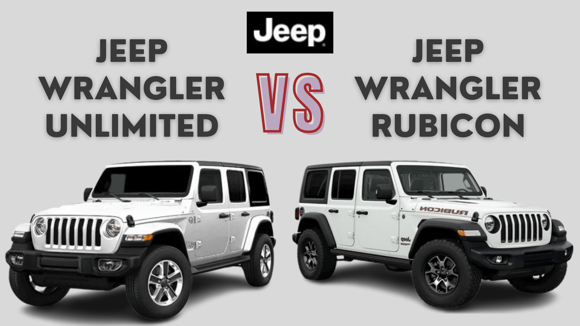 Jeep Wrangler vs Jeep Rubicon