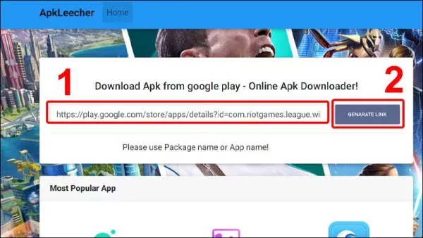 Download Apk from Google Play Website