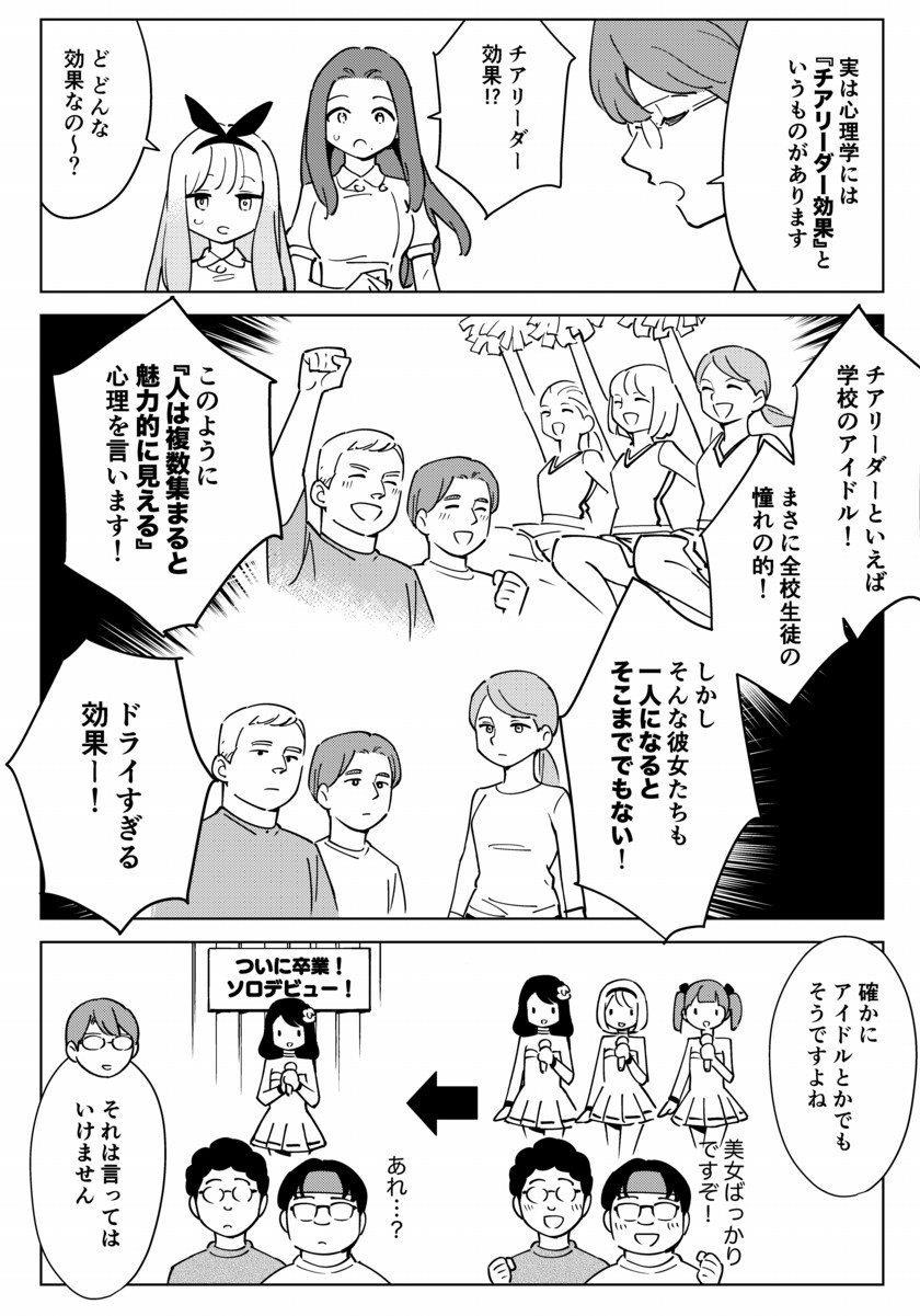 なぜ集団だと魅力倍増？チアリーダー効果の科学的根拠と恋愛活用術
