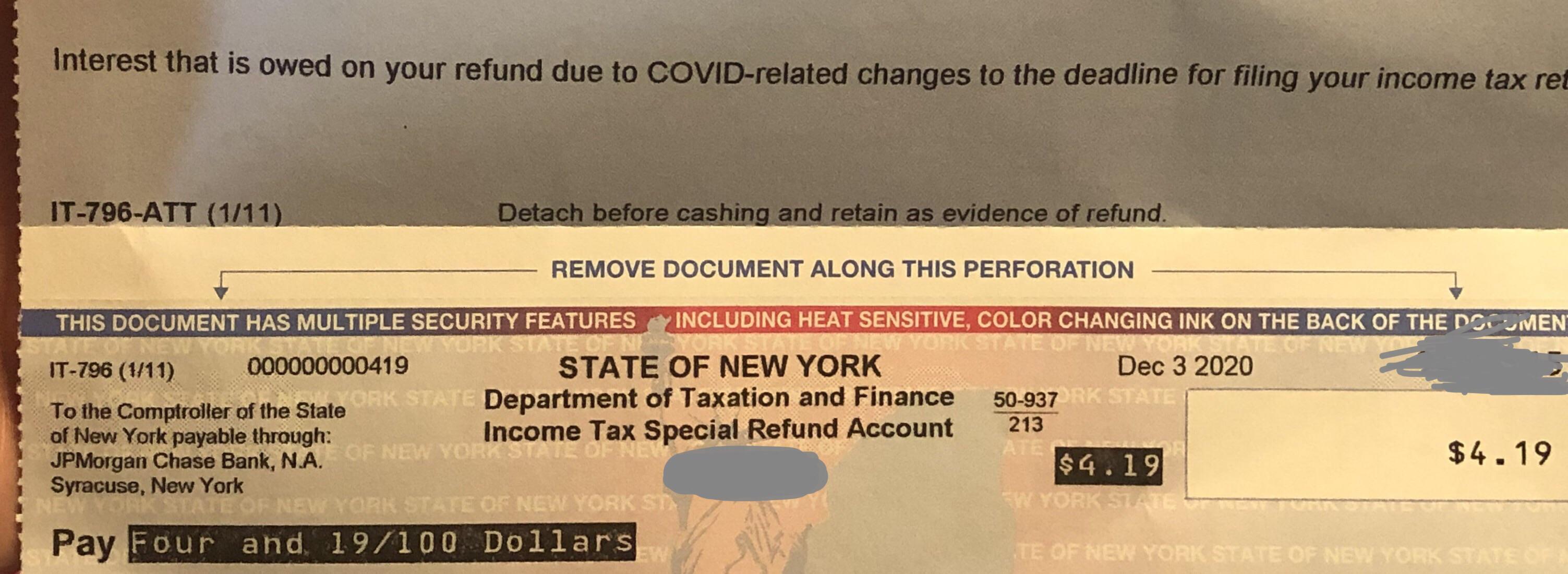 Ny State Tax Refund Address