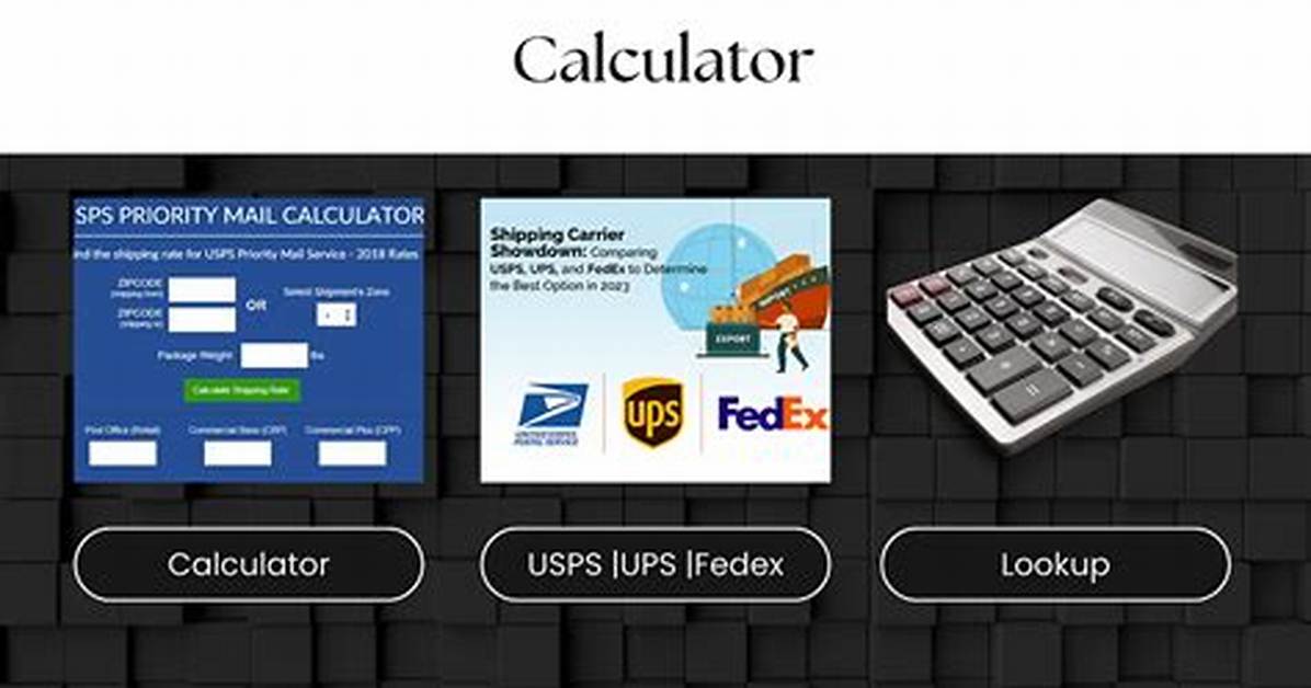 Calculate Usps