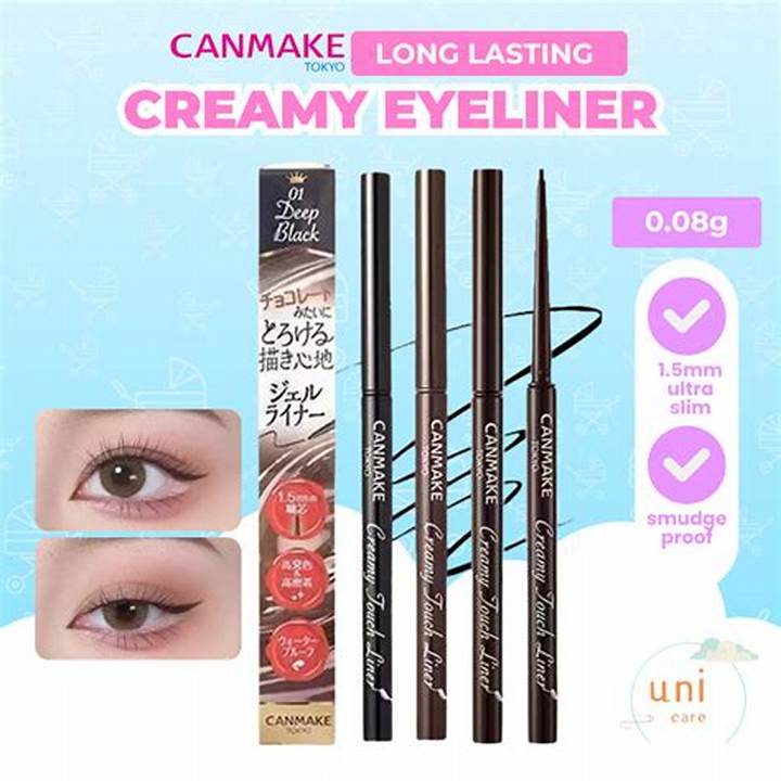 Canmake眼線膠筆評測：細滑持久12色眼線膠筆開箱