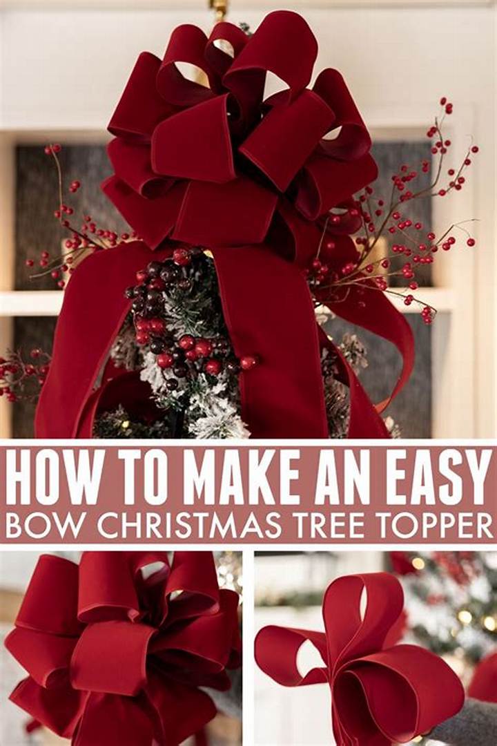 How to Make a Bow Topper for Your Christmas Tree (Step-by-Step)