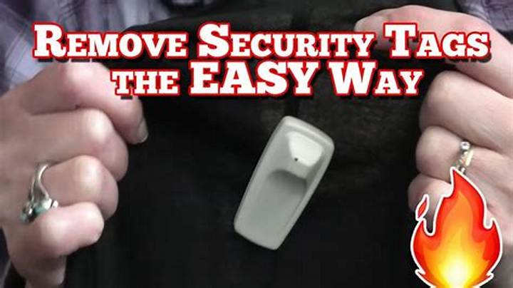 How to Remove a Shop Security Tag: What You Can Do Safely