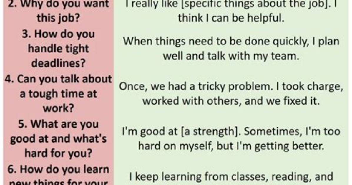 Interview Questions For