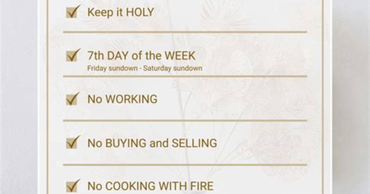 Jewish Rules For