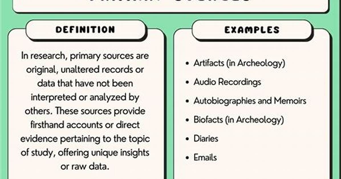 Primary Sources