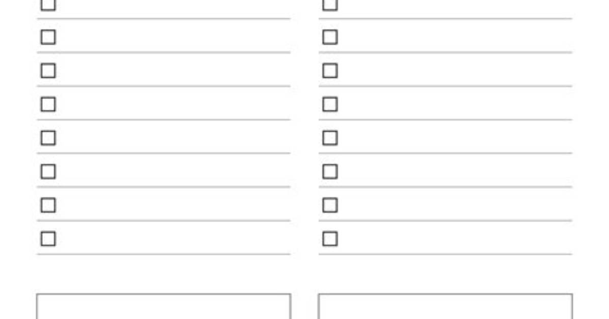 Printable List Of